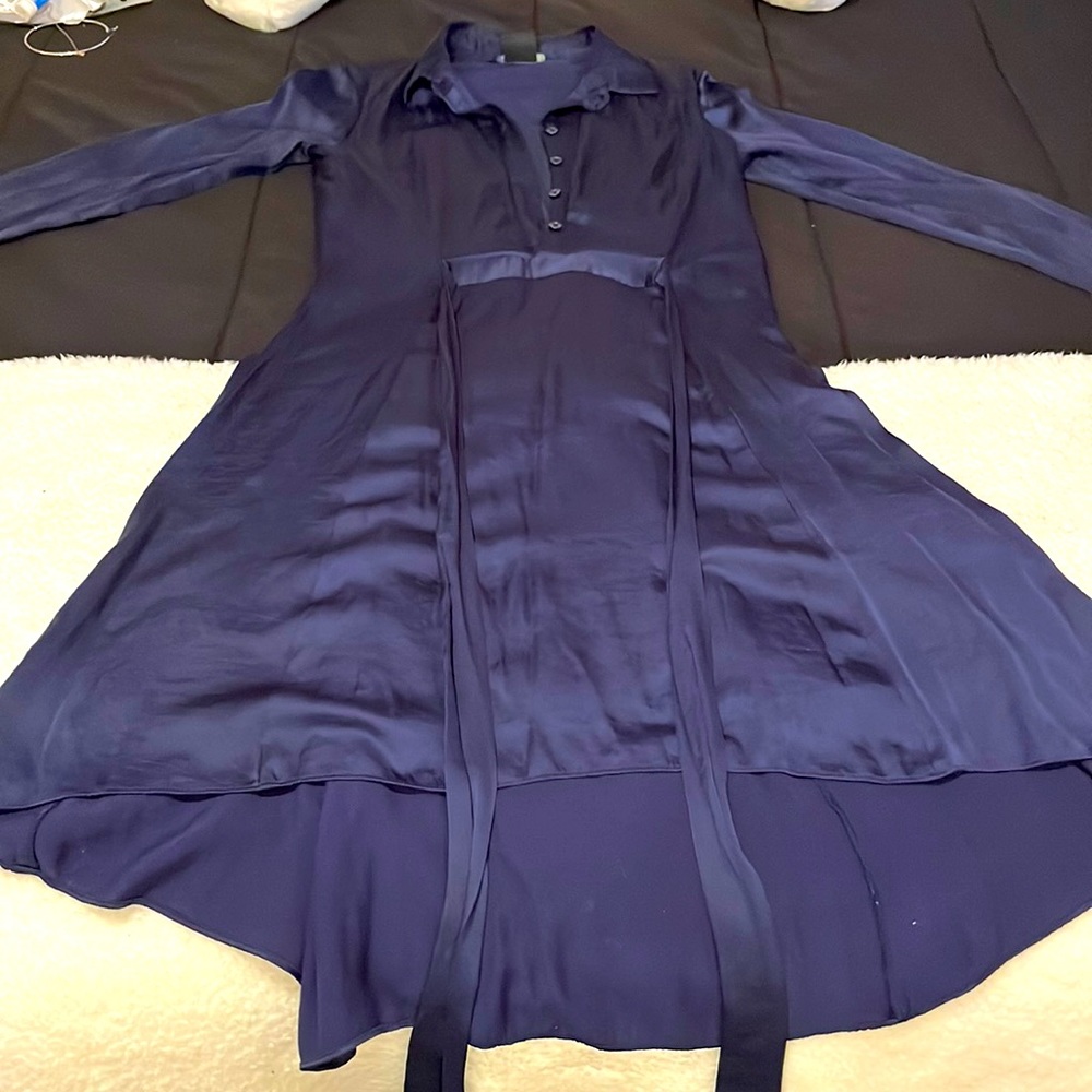 Silk Buttoned Dress